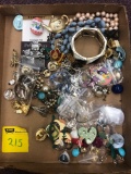 Flat of costume jewelry