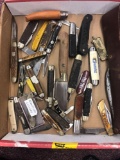 Flat of knives, pocket knives