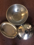 Bowl, aluminum coffee pots, wok, etc
