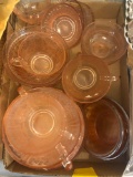 Pink depression glassware