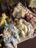 Collection of dolls, Lee Middleton, Lloyd Middleton, Marci Cohen, etc