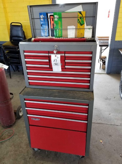 Craftsman stack toolbox with key