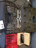 Tap and die set, shaping bits, concrete bits