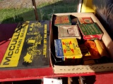 Early ammo boxes, McCullough sign