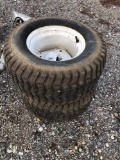 Lawn tractor tires.