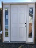 New entryway door with sidelights