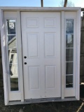 New entryway door with sidelights