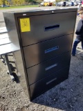 Lateral file cabinet, no key