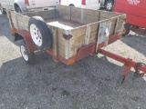 5 x 8 ft utility trailer, spare tire