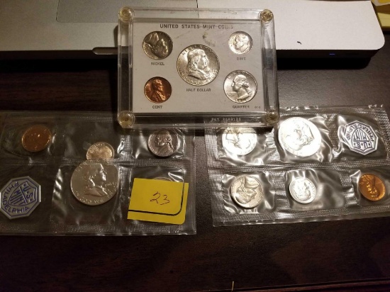 1963 Franklin half mint sets, bid x 3