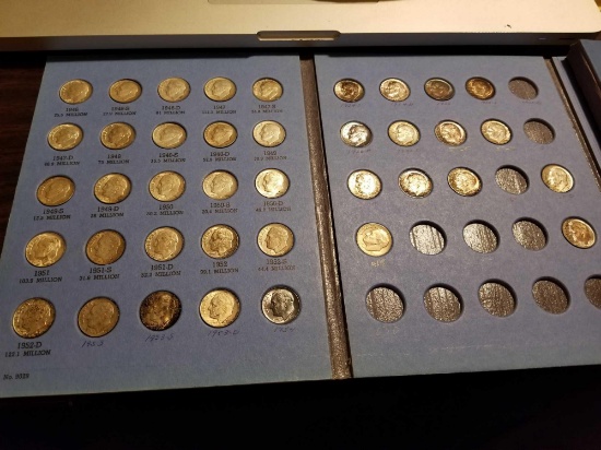 Partial books Roosevelt dimes