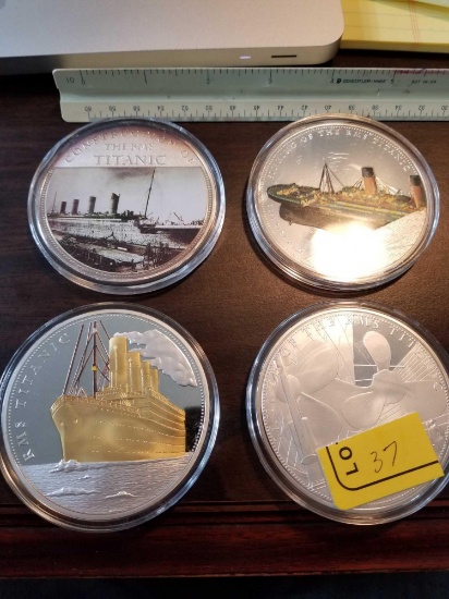 Large Titanic tokens, bid x 4