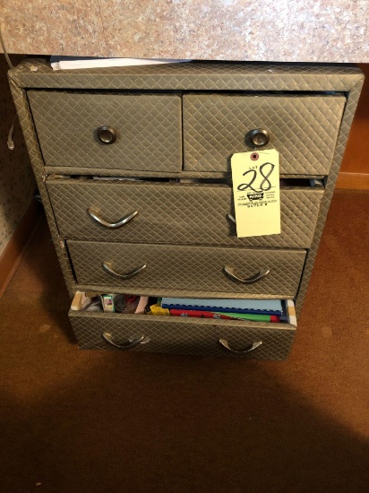 5-Drawer Organizer, Paper Stock, Desk Items