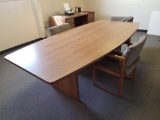 Conference table with 3 chairs