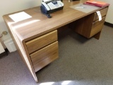 Oak finish desk