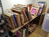 Lot of wooden silk sceen frames