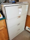 4 drawer lateral file cabinet with keys