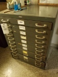Steel flat file cabinet