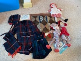 1950s boys clothes - dolls - child's blanket