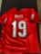 Denzil Ward signed jersey. Red Carpet Authentics COA #13031.