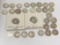 14 Mercury Dimes (1918, 1928, 1935, 1939, 1941-S, 1943 P&S, 1944, 1945), 17 Roosevelt silver dimes.