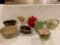 (8) Pcs. McCoy pottery. Chips on teapot, red pot & short vase.