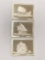(3) 1500 Grain sterling first edition proof sail ship scene ingots.