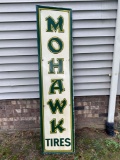 Mohawk Tires metal sign, 17 x 71.