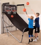 Lifetime Double Shot basketball unit with (4) balls.