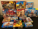 (14) Lego toy boxes. Not sure if complete.