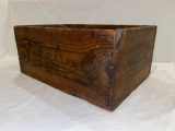 Patterson's Tuxedo Tobacco wooden crate.