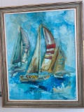 George Main signed oil/canvas, 