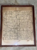 Map of Trumbull County, Ohio, 19 x 23 frame.