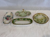 Old hand painted China: T&V France , Limoges, R. S. Prussia rose, R. S. German plate.