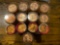 (13) UNC Rolls of Lincoln Head Cents, 1960, '61D, '61, '62D, '63D, '70