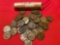 1951D Lincoln Head Wheat Cent Roll, (51) Other Lincoln Head Wheat Cents