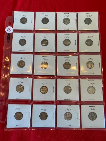 Mercury Dimes (20)