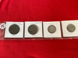 2 Large Cents & 2 Shield Nickels