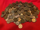 313 Lincoln Head Cents, Some Wheat, 1950's, 60's, & 70's