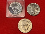 Peace Dollar 1922S, 22S, '24