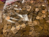 (1,096) Lincoln Head Cents, Mostly 1940's