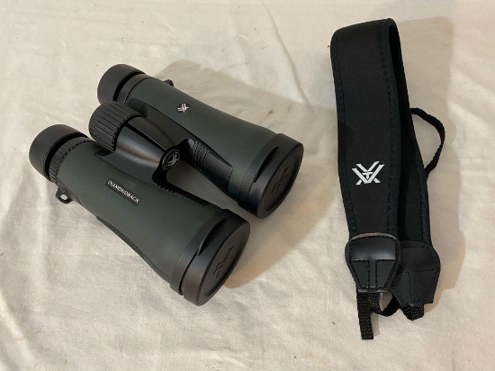 Vortex Diamondback 12x50 Binoculars with Lens Covers and Strap