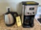 Cuisinart coffee maker, Hamilton Beach water heater w/ automatic turn off.