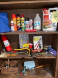 Hand tools, Raid pesticide, Ortho bug killer, etc.