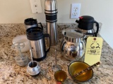 Coffee pots, thermos cups, etc.