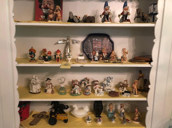 Goebel figurines, toy tractor, Goebel gnomes, dreamsicles figurines