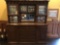 Large oak bar/server two pc