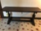 Sofa table with double pedestal