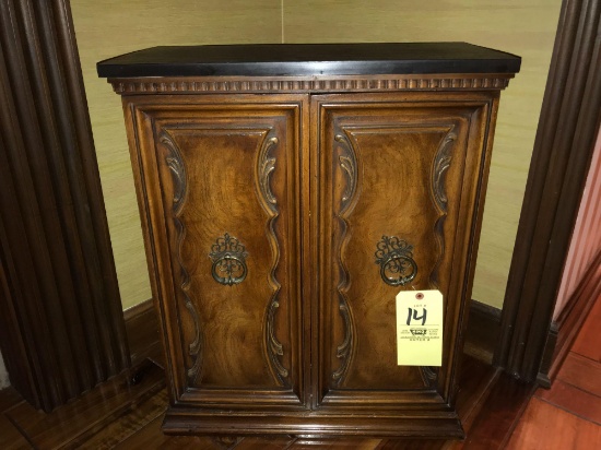 Foyer stand with slate top