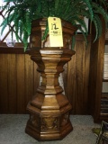 Mission oak fern stand